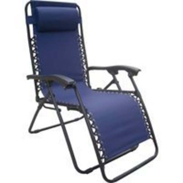 Seasonal Trends F5325O-1BKOX60 Relaxer Chair, 250 lb Capacity, Oxford Fabric Seat, Steel Frame, Black Frame F5325O-1BKOX60